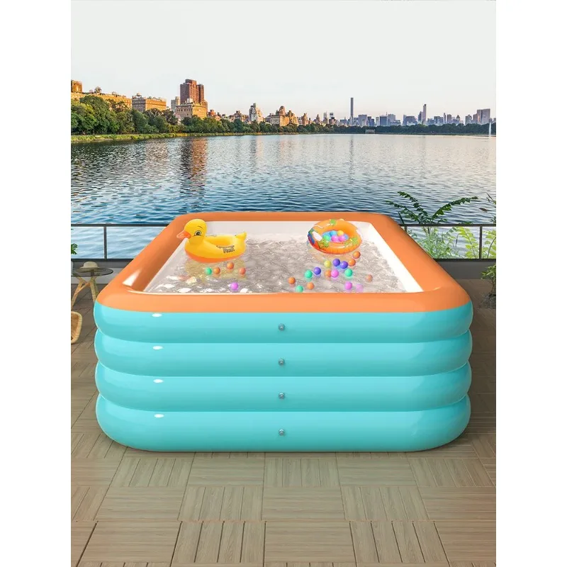 

Трансграничный эксклюзивный утолщенный экологически чистый надувной бассейн из ПВХ, большой бассейн для взрослых, бытовой открытый бассейн