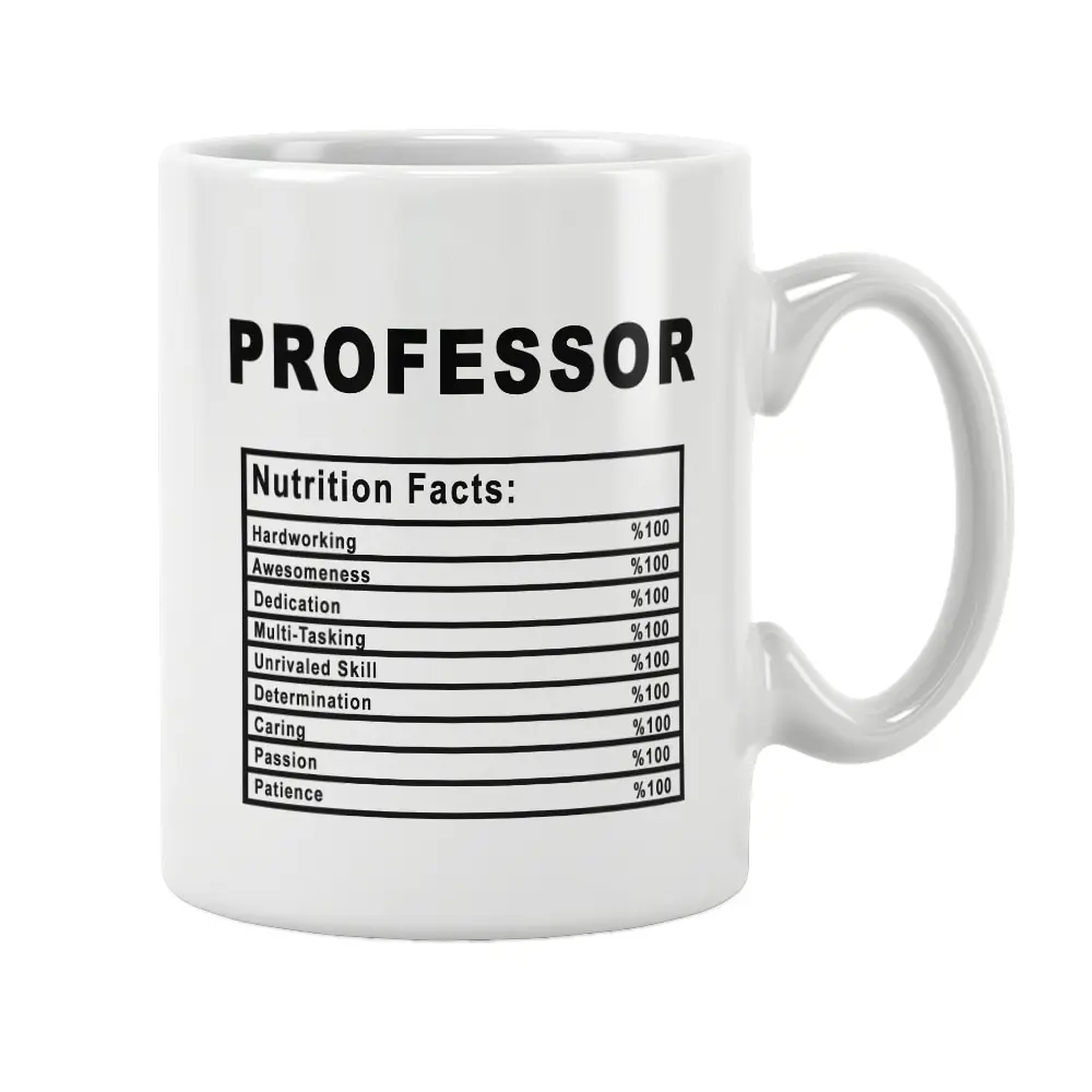 

Professor Nutrition Facts Mug Coffee Cup Teacher Cute Funny Gift Ideas Free Shipping