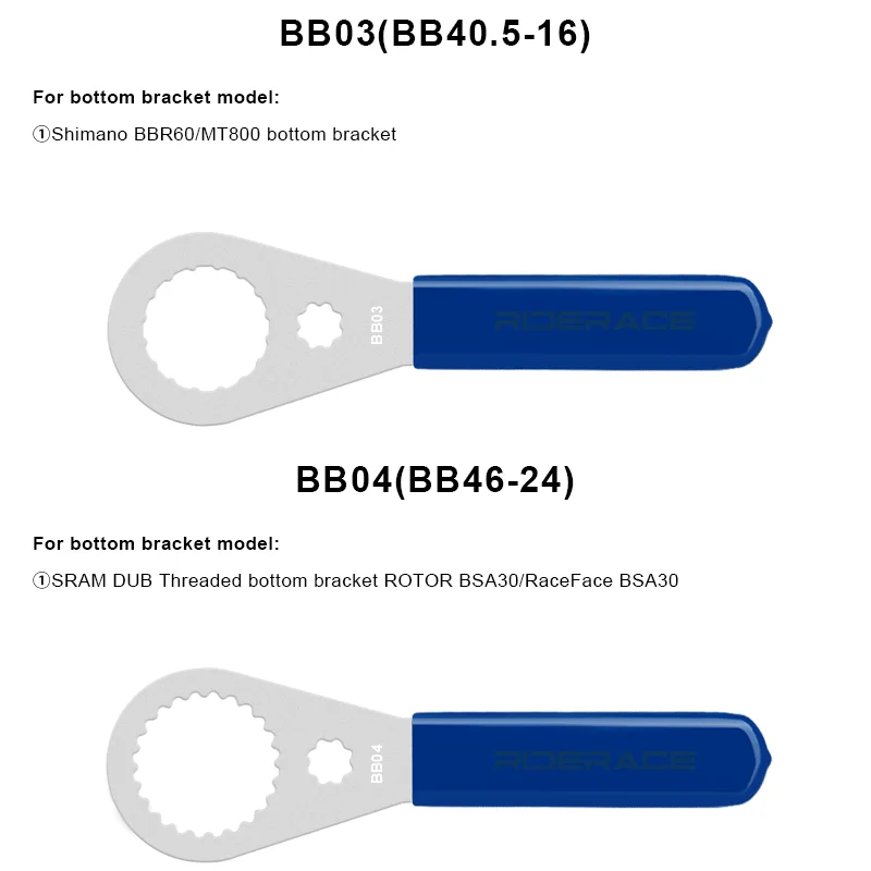 Bicycle Bottom Bracket Wrench Removal Tool Bike BB Installation Remover 39/41/44/46/49mm For Shimano BBR9000 SRAM IXF DUB BSA30