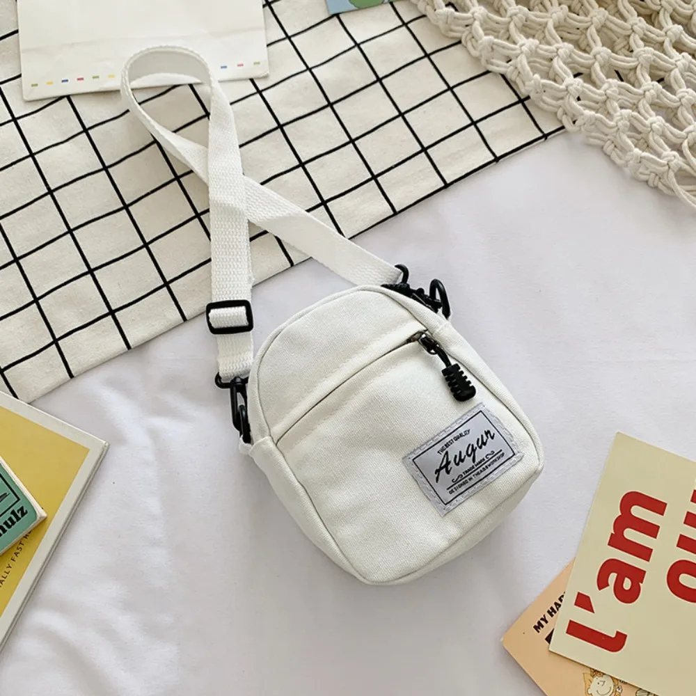All-match Canvas Canvas Small Bag Japanse Style Embroidery Women Shoulder Bags Travel Storage Handbags Women Girls
