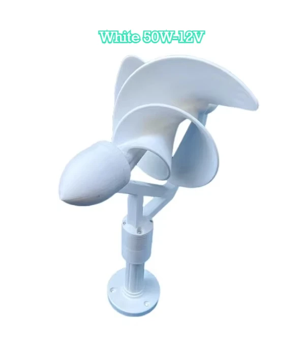 50W Micro Wind Turbine Generator 12V DC Output Low Start Wind Speed 1.5m/s Three-Phase PM Brushless  for Renewable Ener