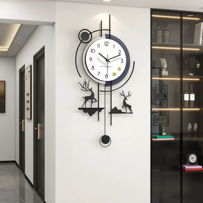 Modern Simple Wall Clock for Living Room High Sense 2026 Creative Silent Home Decoration Clock