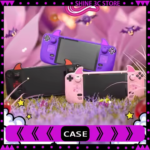 Playvital Protective Case Cute Demon Steam Deck Lcd &amp; Oled Handheld Protective Cover Custom Sweatproof Storage Bag Accessories