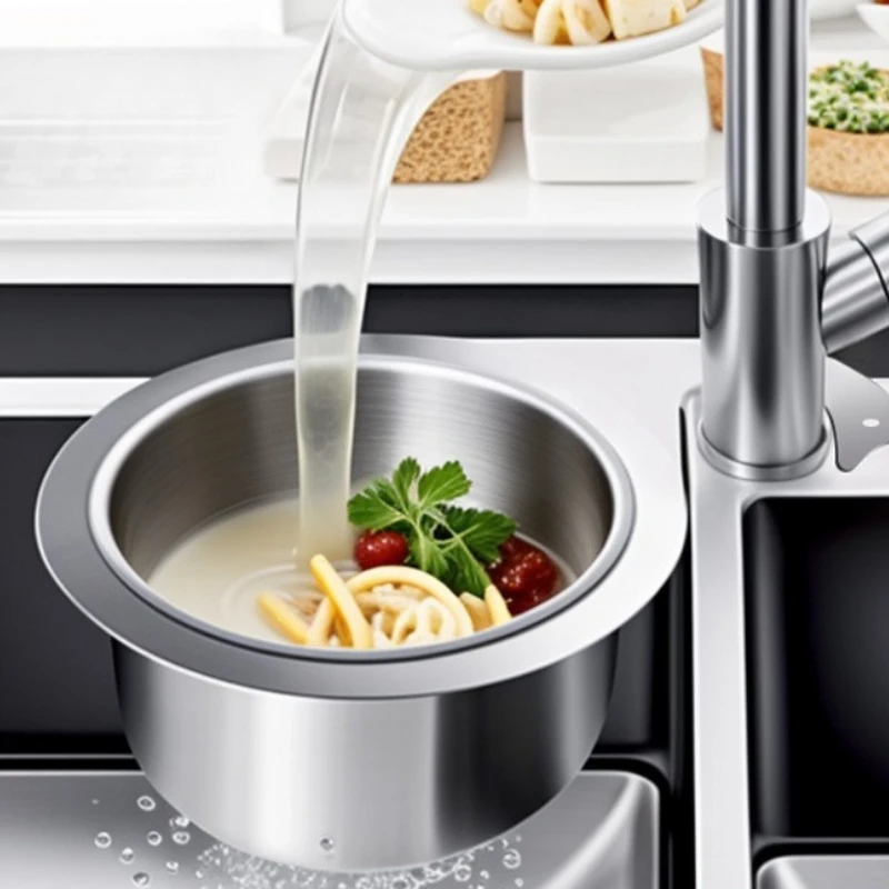 Sink Drain Basket Stainless Steel Kitchen Hanging Storage Drain Rack Dry and Wet Separation Hook Garbage Filter Basket