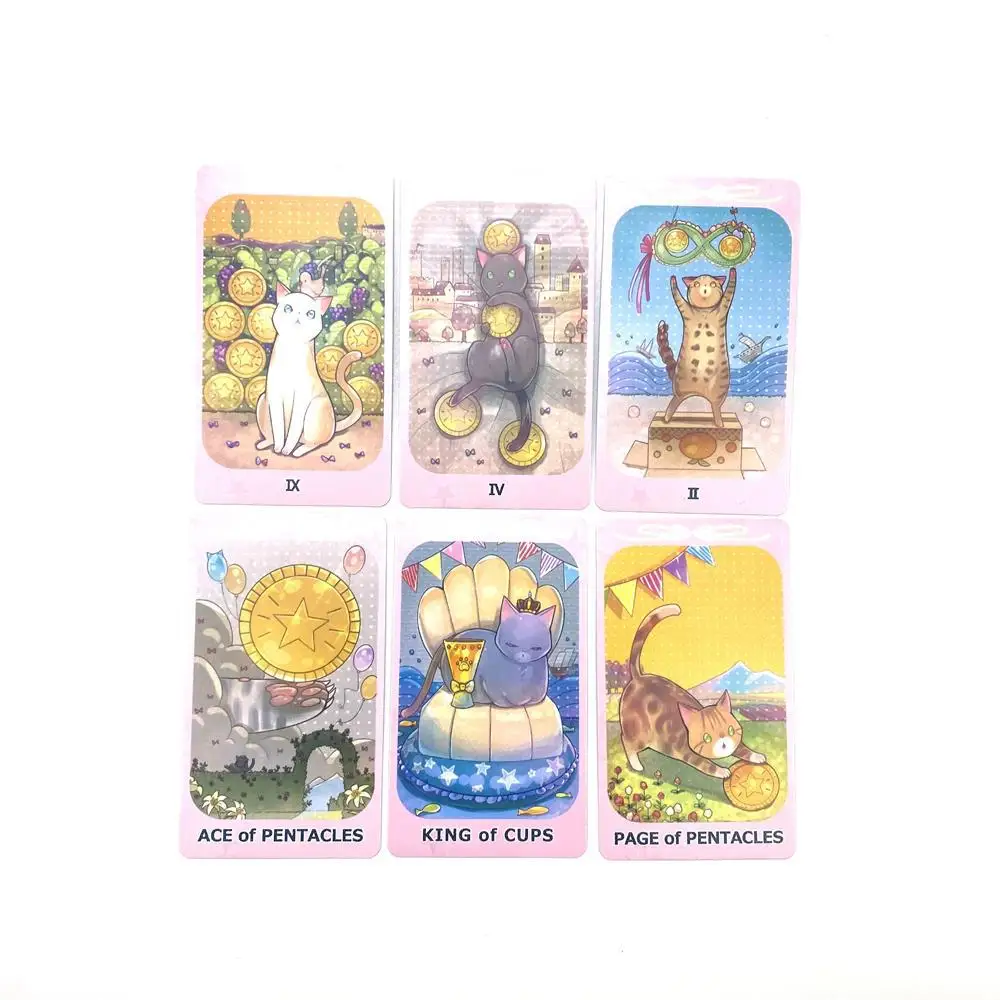 Dreaming Cat Tarot Tarot Oracle Cards Full English The Most Popular Tarot Deck 78 Cards Set Witchcraft Psychedelic Decor