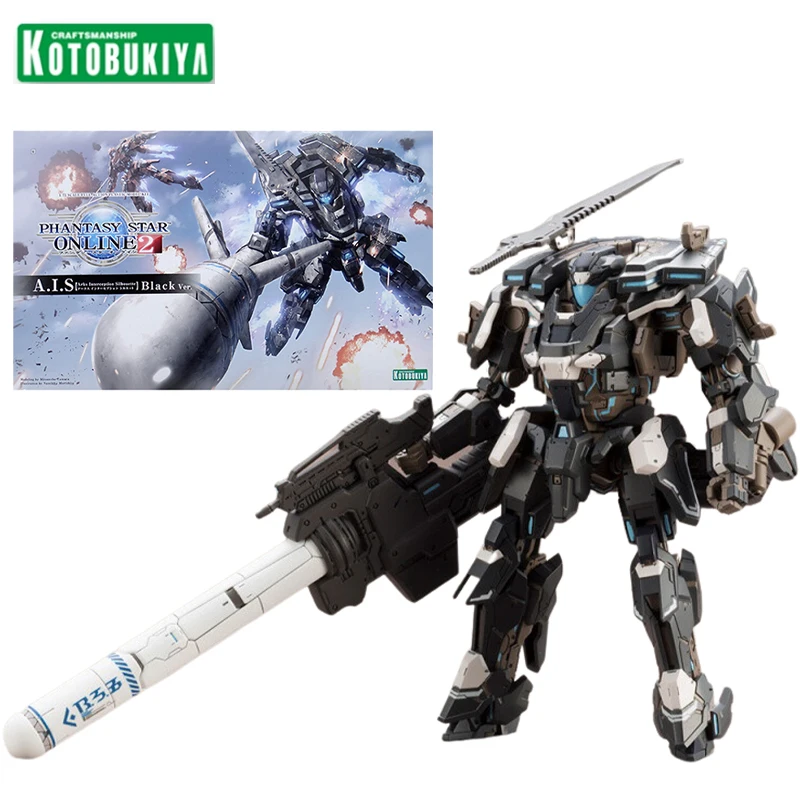 Kotobukiya 1/72 Scale Full Action Plastic Kit KP459 Phantasy Star Online 2 A.I.S Black Ver. Anime Figure Collectible Gift