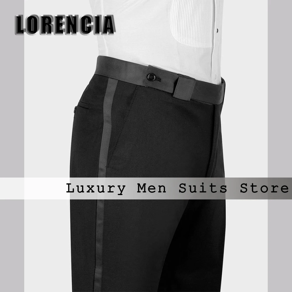 Classic Sparkly Rhinestone Men Suits 2 Piece Double Breasted Wedding Groom Tuxedos Customized Blazer Pants trajes para hombre