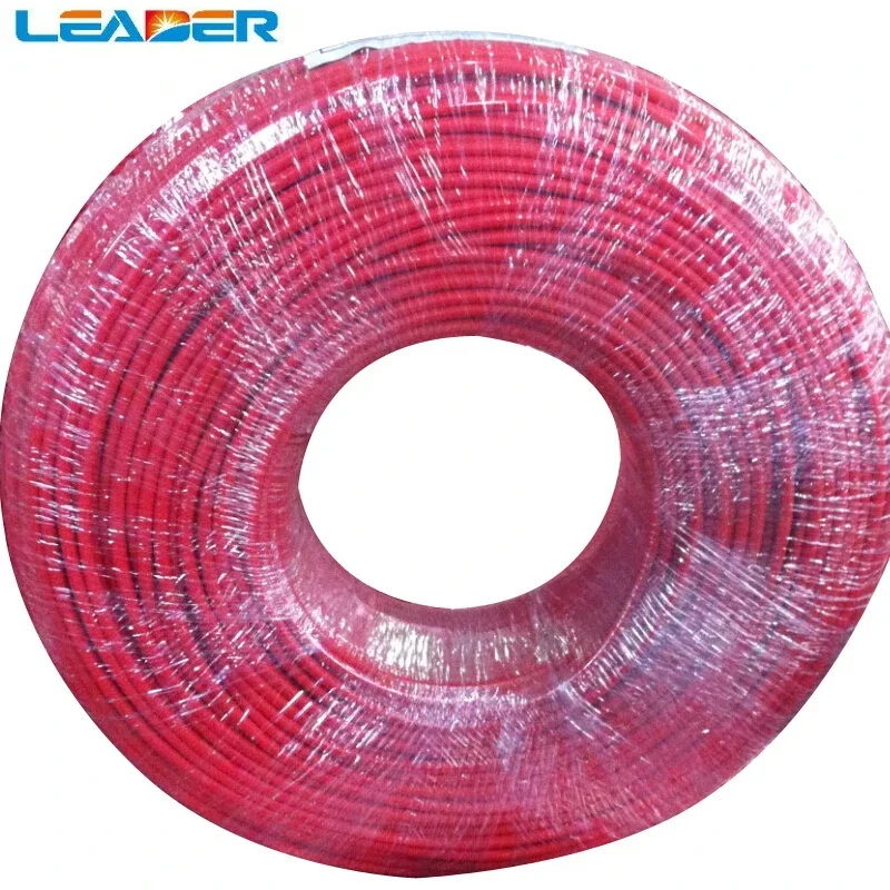 LEADER 50 Meters/Roll PV Cable 6mm2 (10AWG) Solar Cable Red or Black Pv Cable Wire Copper Conductor XLPE Jacket TUV Certifiction