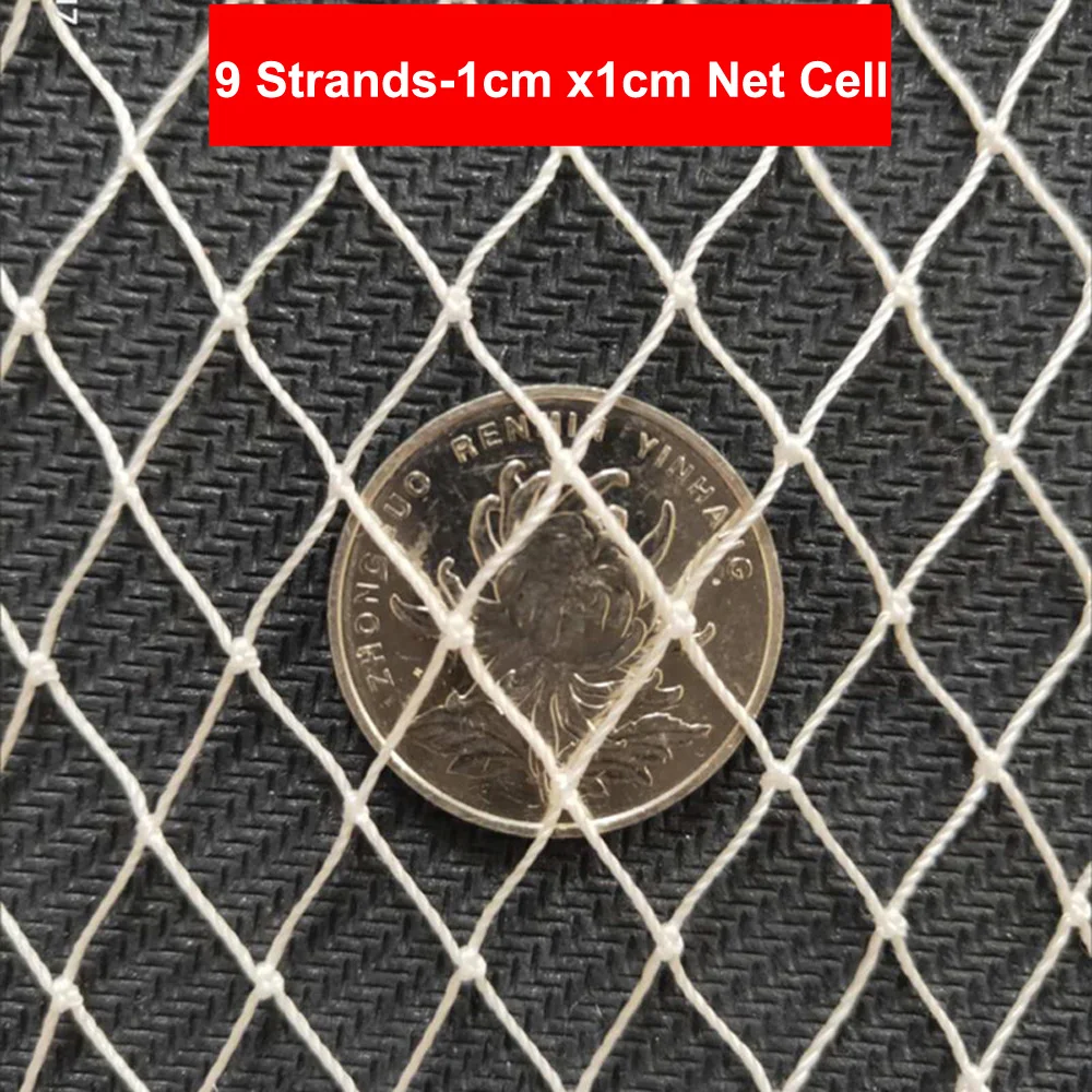 White Nylon Net-1x1cm Net Grids, Anti Bird Netting -Garden Fruit Crops Protective Mesh,Nylon Fishing Net Cat Dog Chicken Pen Net