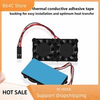 B64C 3X For Raspberry Pi 4 Model B Dual Fan With Heat Sink Ultimate Double Cooling Fans Cooler For Raspberry Pi 4B/3B+
