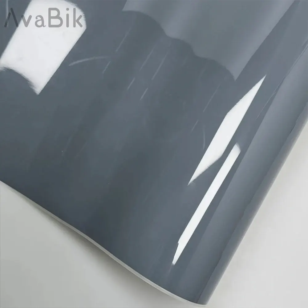 Glossy Dark Piano Nado Grey Car Wrapping Vinyl Foil PET Car Film Computer Skin Phone Motorcycle Car Stickers With Air Release