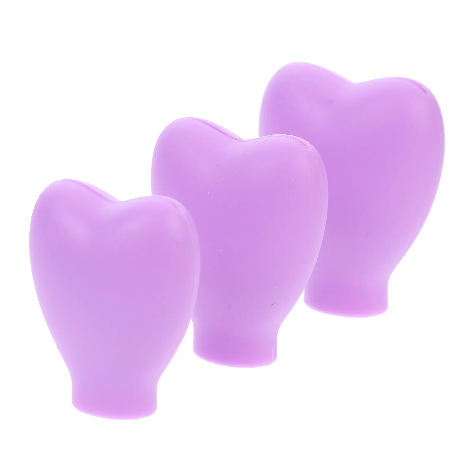 3Pcs Makeup Brush Protective Covers Silicone Dust-Proof Sleeve Travel Brush Cover Cover Facial Mask Protectors