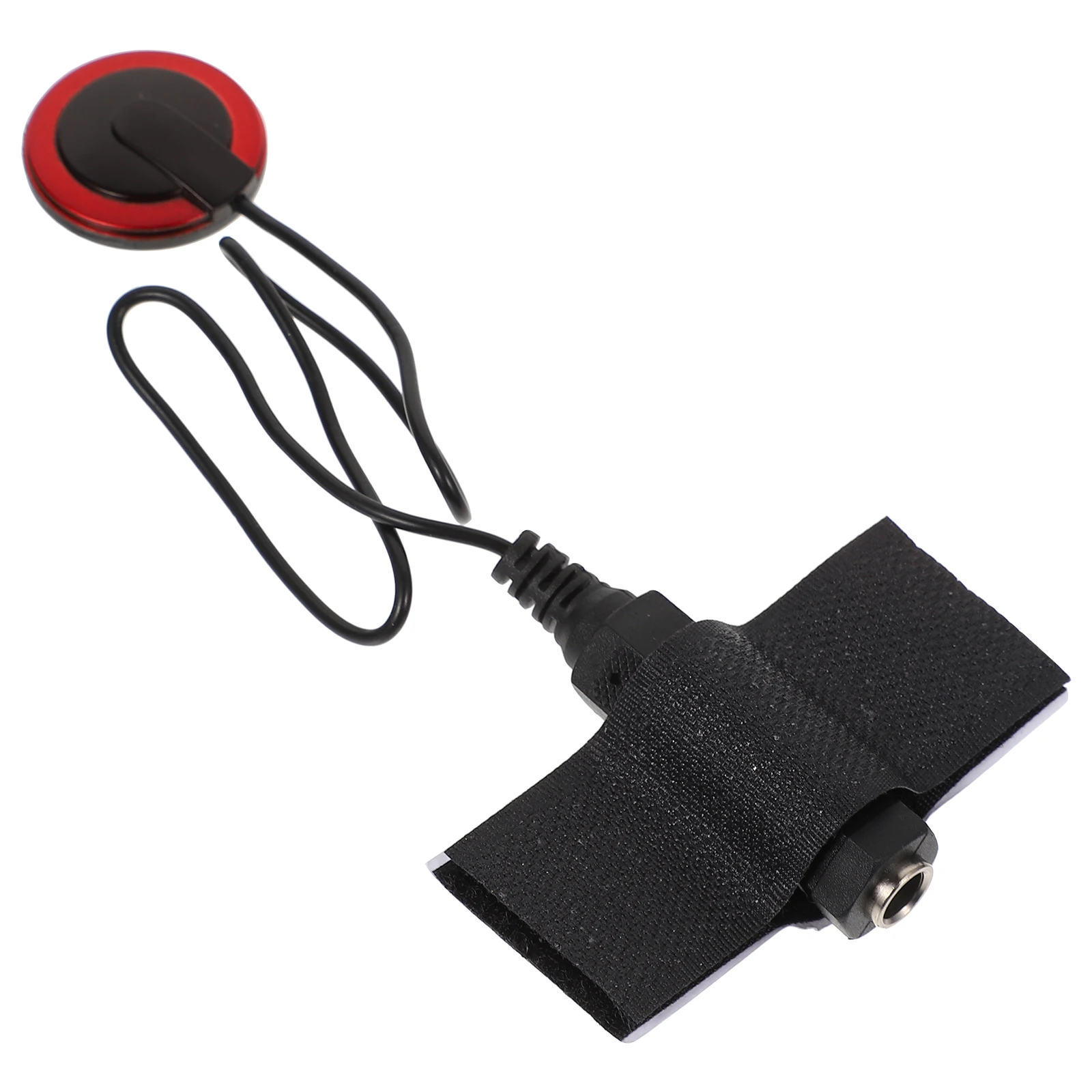 

Practical Thumb Piezo Instrument Pickup Pickup Piezo Microphone Transducer Durable Metal ABS Simple Black Small