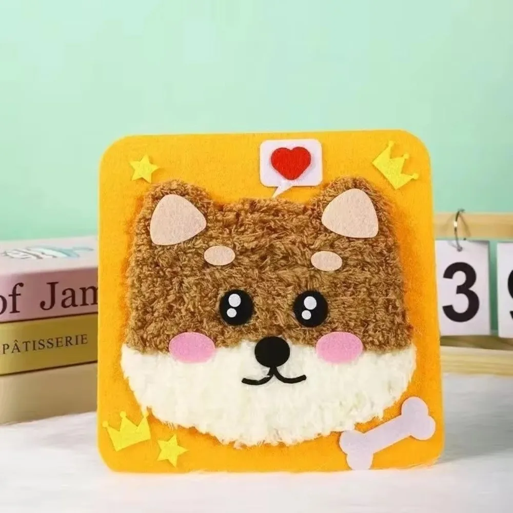 

Sewing Needle and Thread Painting DIY Embroidery Doll Set with Sticker Stuffed Animal Educational Children's Toy