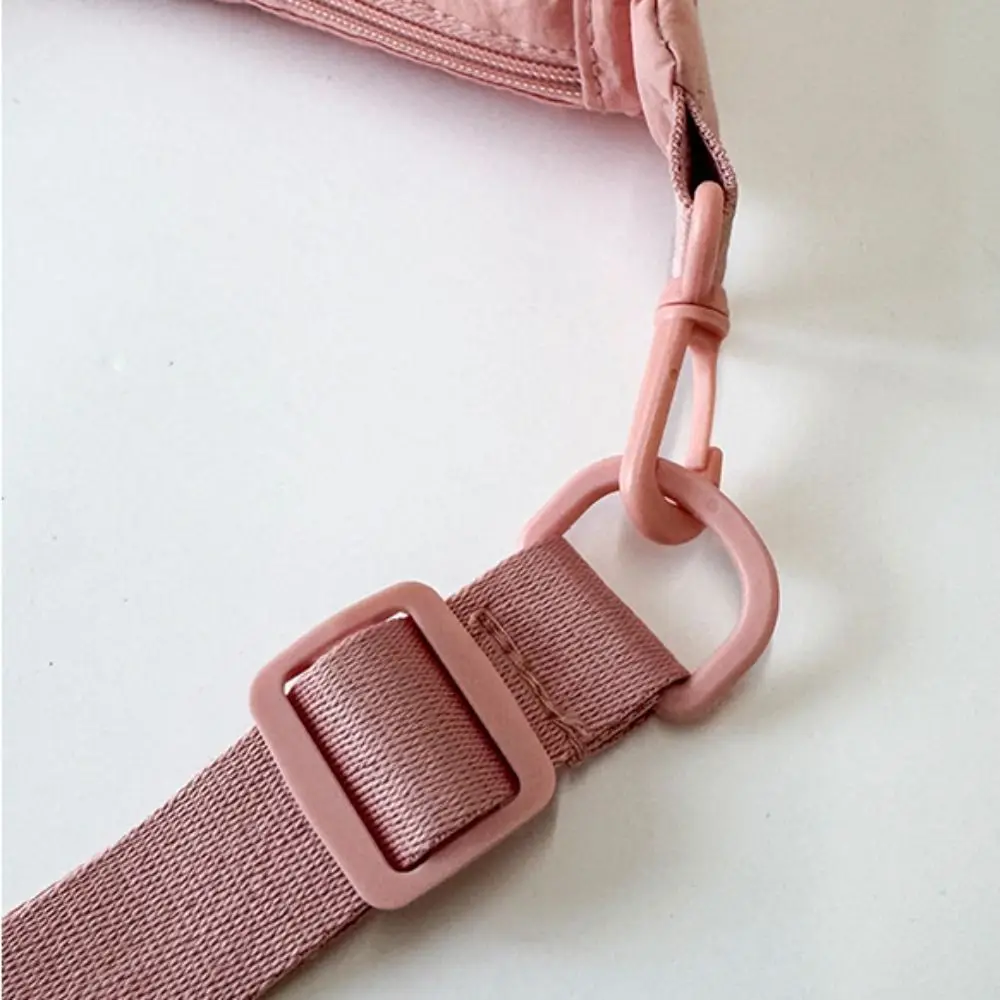 Sweet Korean Style Nylon Crossbody Bag Handbag Solid Color Mini Dumpling Bag Lightweight Oxford Cloth Shoulder Bag Travel