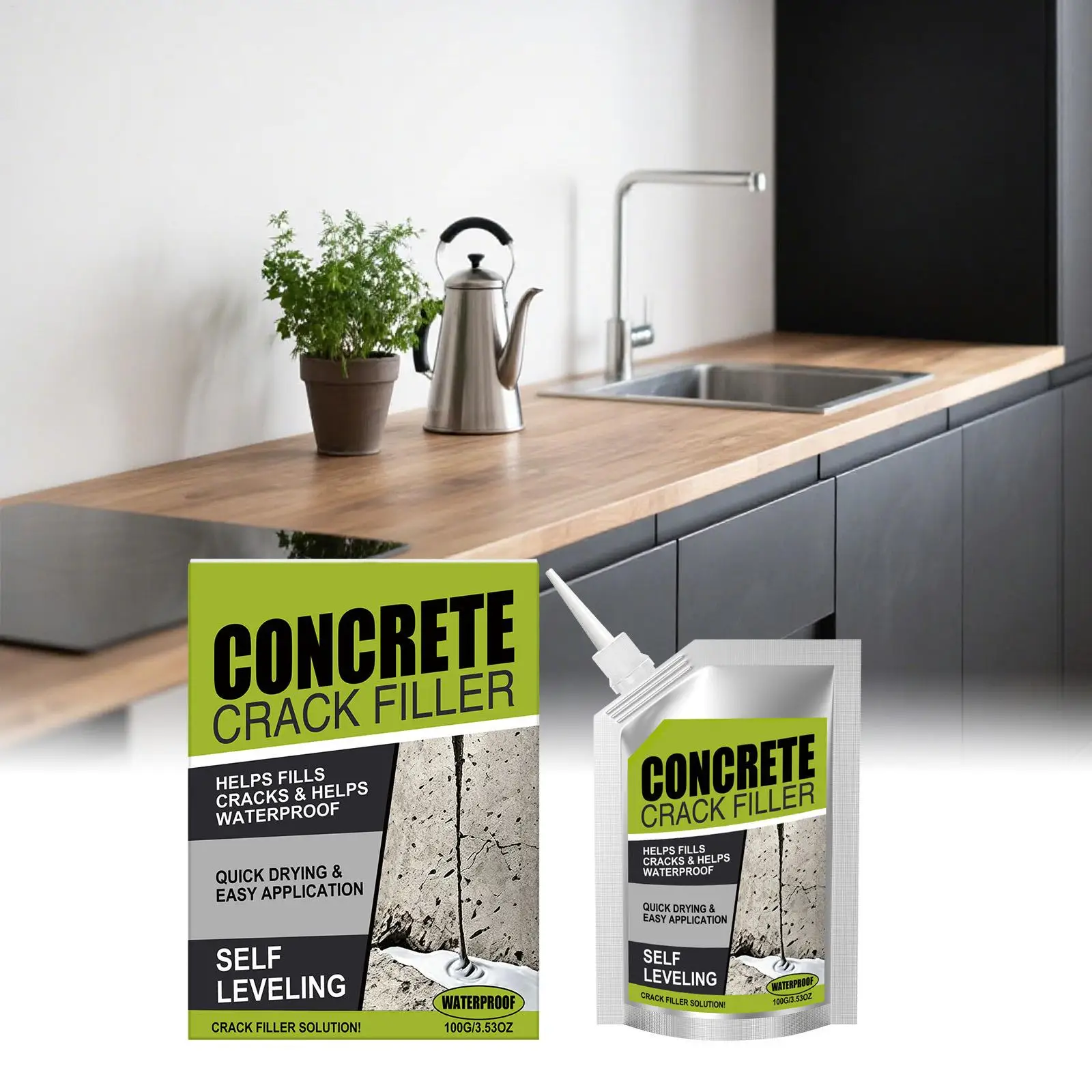 Quick-drying self-leveling concrete repair adhesive joint sealant for wall/roof/floor Leakproof material outdoor tiles