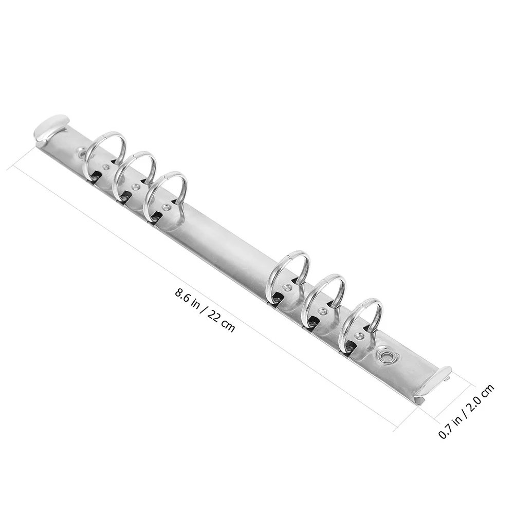 5 قطعة 6-حلقة الموثق آلية معدنية فضفاضة ورقة دفتر ملزمة عدة لسجل القصاصات DIY بها بنفسك اكسسوارات مكتب المدرسة استخدام