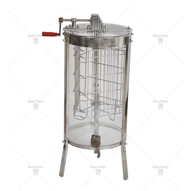 Beekeeping Equipment Transparent Acrylic Shake Honey Machine Multi Function 3 Frame Honey Centrifuge Manual Honey Extractor
