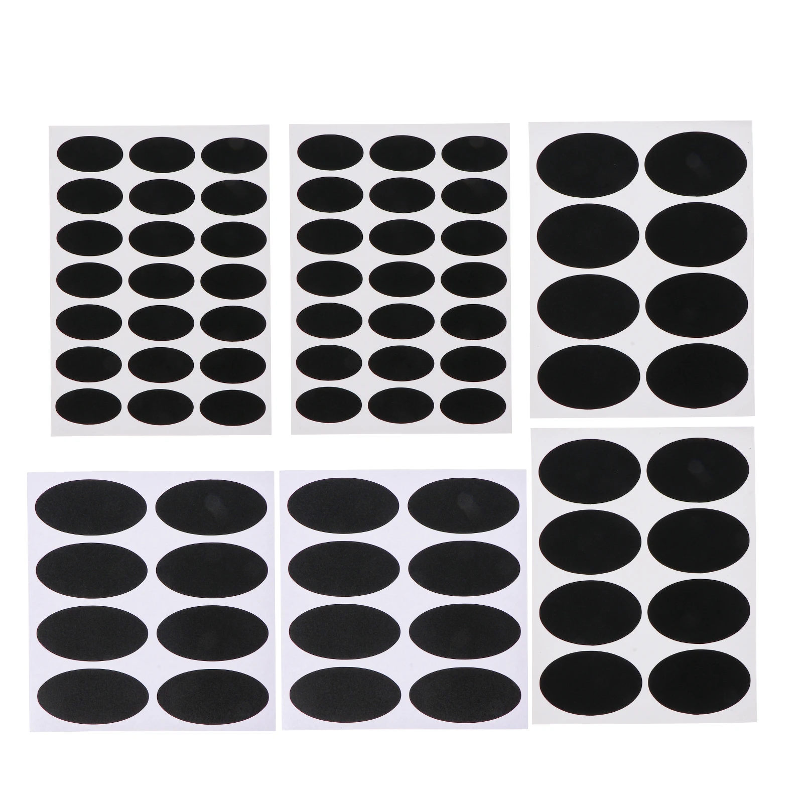 148 Pcs Waterproof Stickers for Bottle Flavor Label Classification Sealing Pantry Oval Labels Spice Black