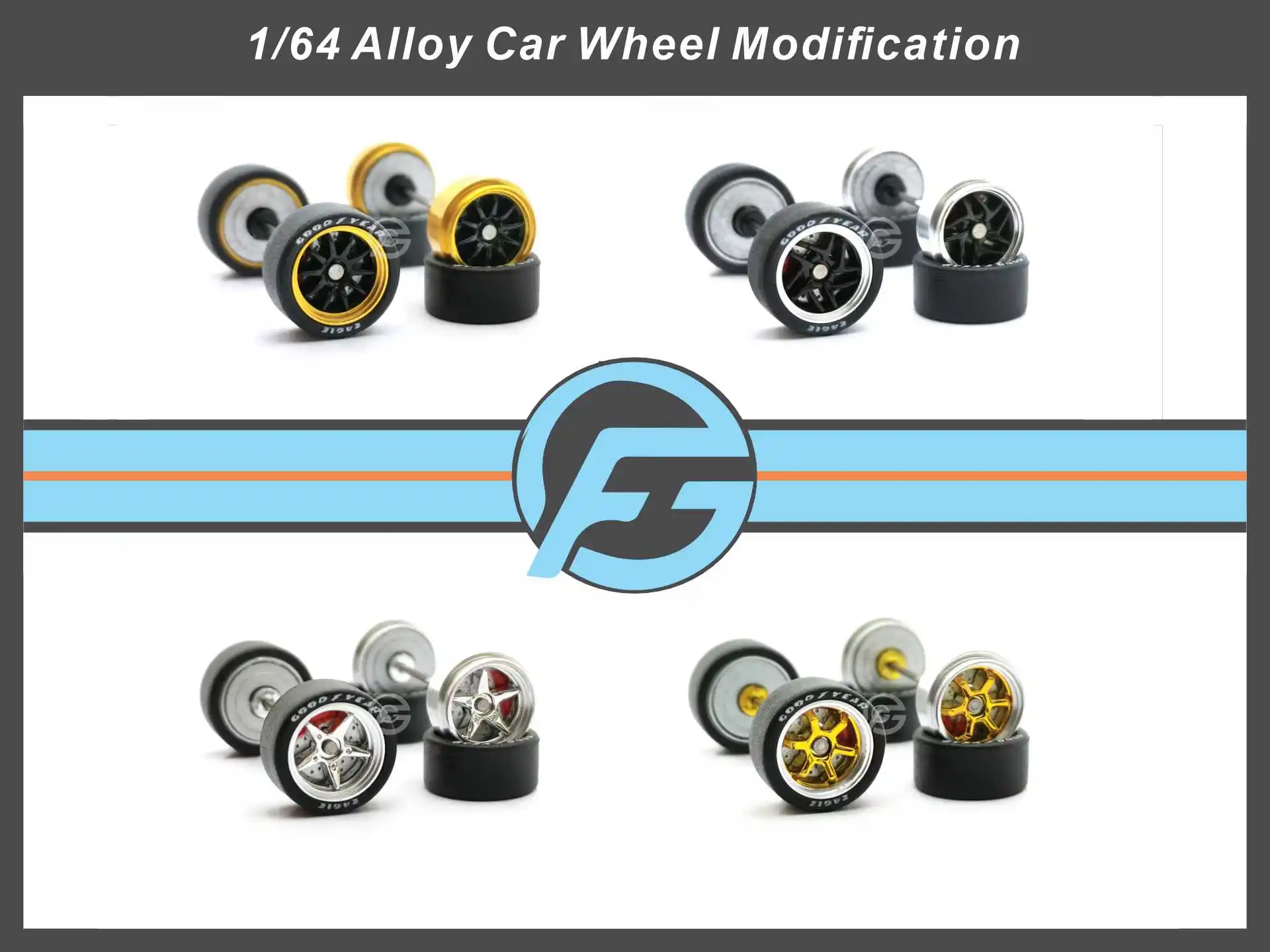 FANSGUE 1/64 1Set 11.2mm Brake Discs MD Series (Non Fixed Brake Discs Will Rotate Simultaneously With the Wheels)