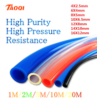 1M/2M/5M/10M/20M Air Component Hose 4mm 6mm 8mm 10mm 12mm Polyurethane Tubing Pneumatic Hose Pu PipeAir Tube Compressor Hose