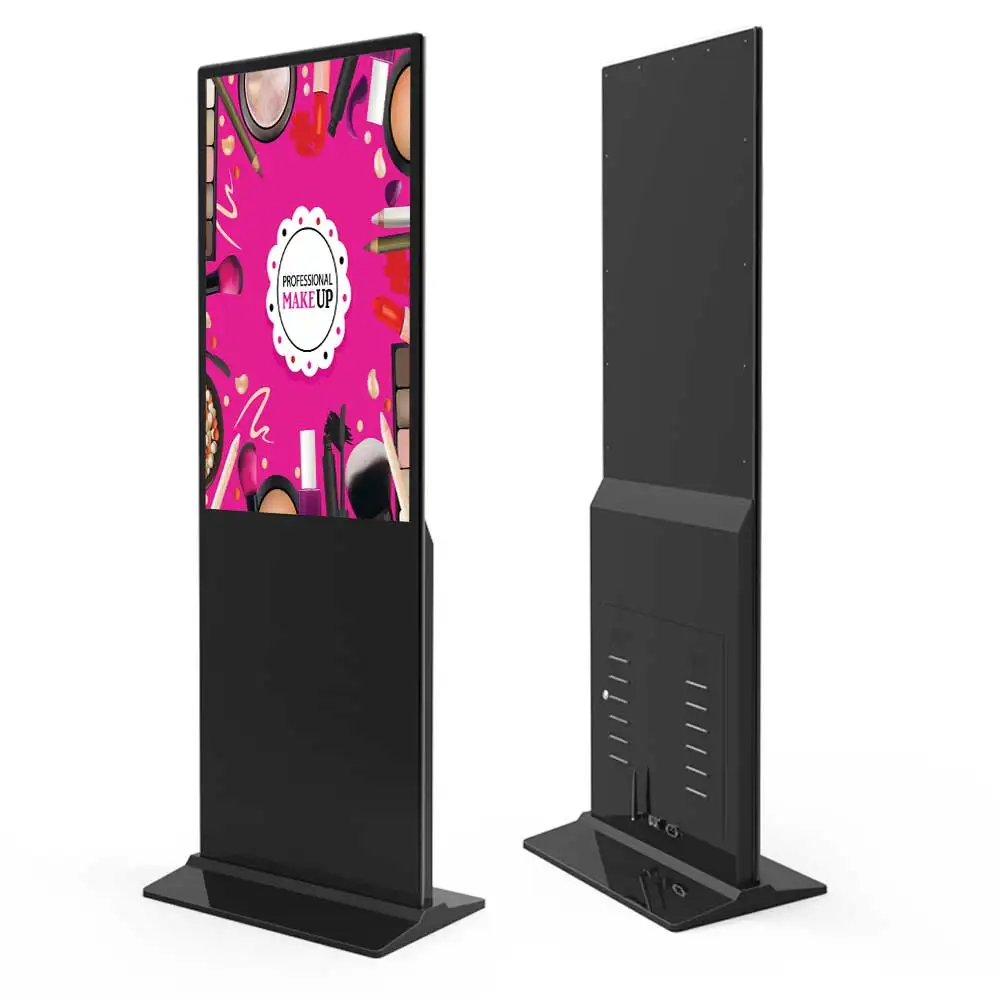 LCD 43 Inch Floor Standing Digital Sinage and Display Video Player IR Touch LCD Advertising Kiosk