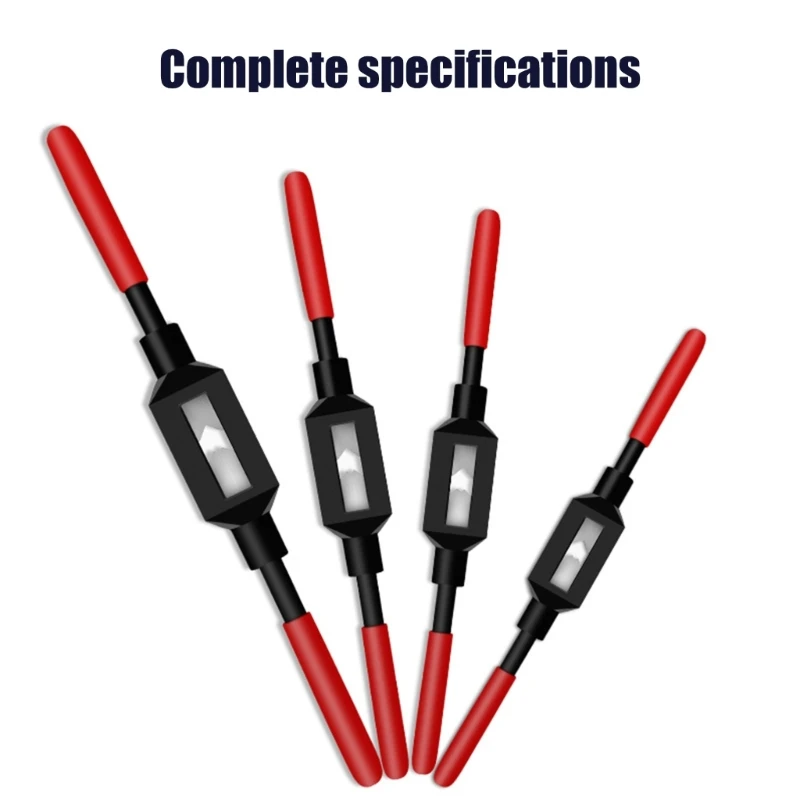 Precise Ground Tap Wrench Stand Rack Set Red Comfortable Grip Adjustable Clamp