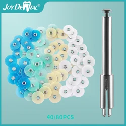 JOY DENTAL 40/80 шт. стоматологические полировальные диски для уменьшения брутто, контурная оправка в полоску, набор стоматологических материалов