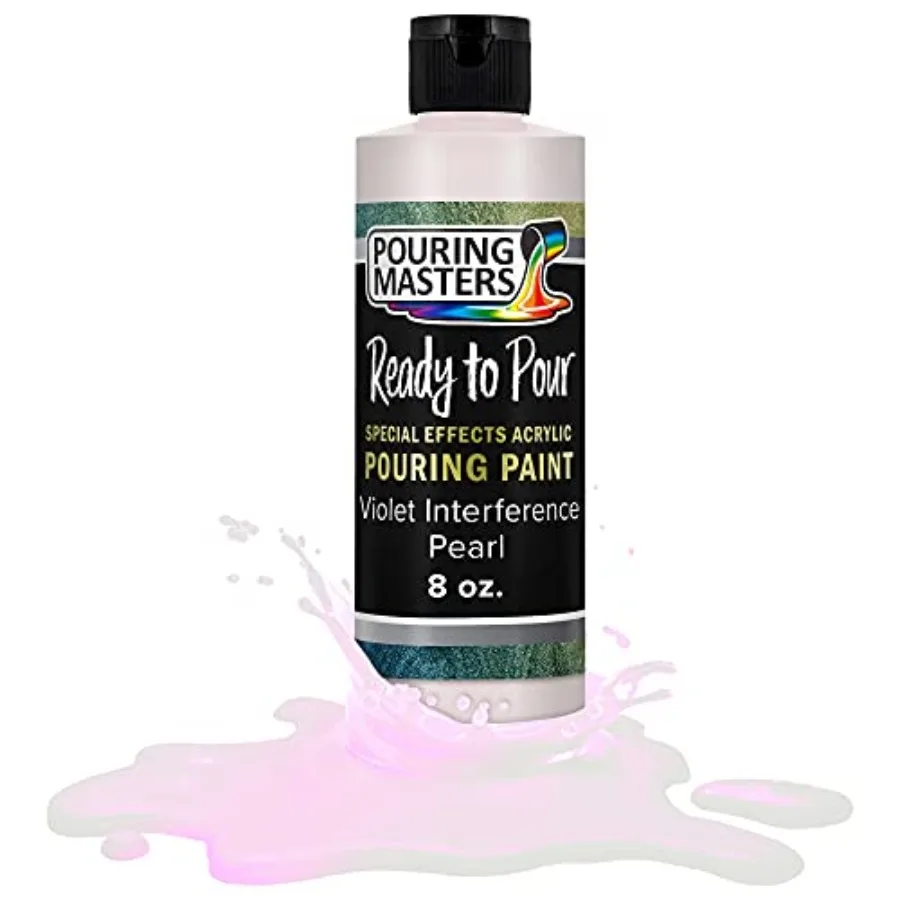 

Pouring Masters Interference Pearl Special Effects Acrylic Pouring Paint - Premium -Ounce Pre-Mixed uid Acrylic Paint - uid Art