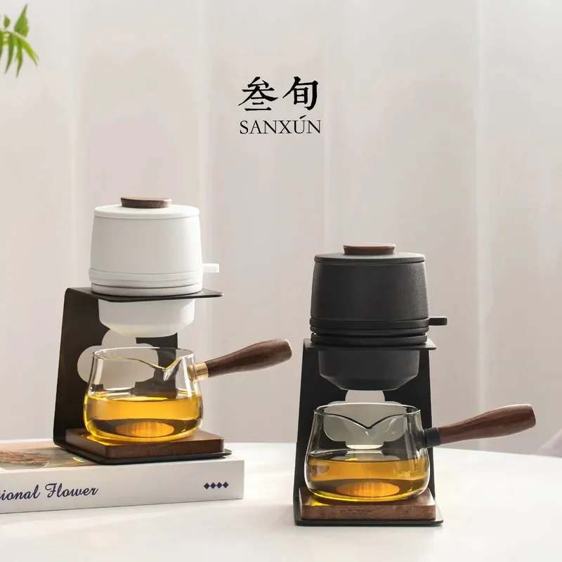Sanxun Xingyun Automatic Tea Breaker Kung Fu Set Household Lazy Brewing Pot High End Light Luxury Gift Box for Friends High