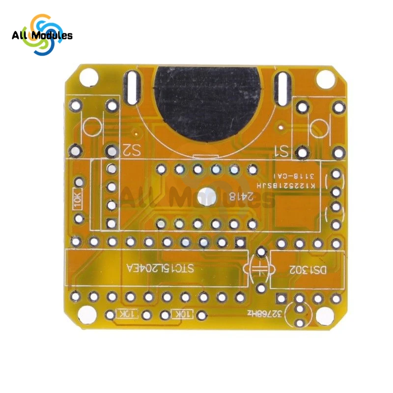 Smart Electronic Single Chip Microcomputer DC 3V LED Digital Watch Electronic Clock DIY Kit With Transparent Cover DIY Kit