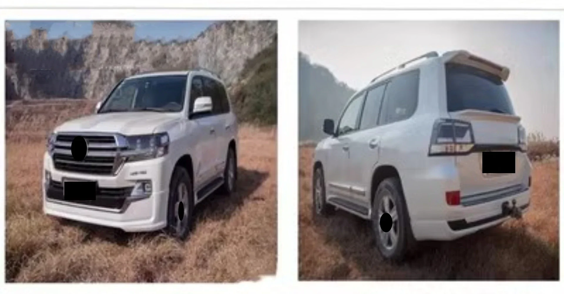 Akcesoria samochodowe do Toyota Land Cruiser 08-19: Nowy styl, przedni i tylny zderzak, maska silnika, grill, błotnik, reflektor.