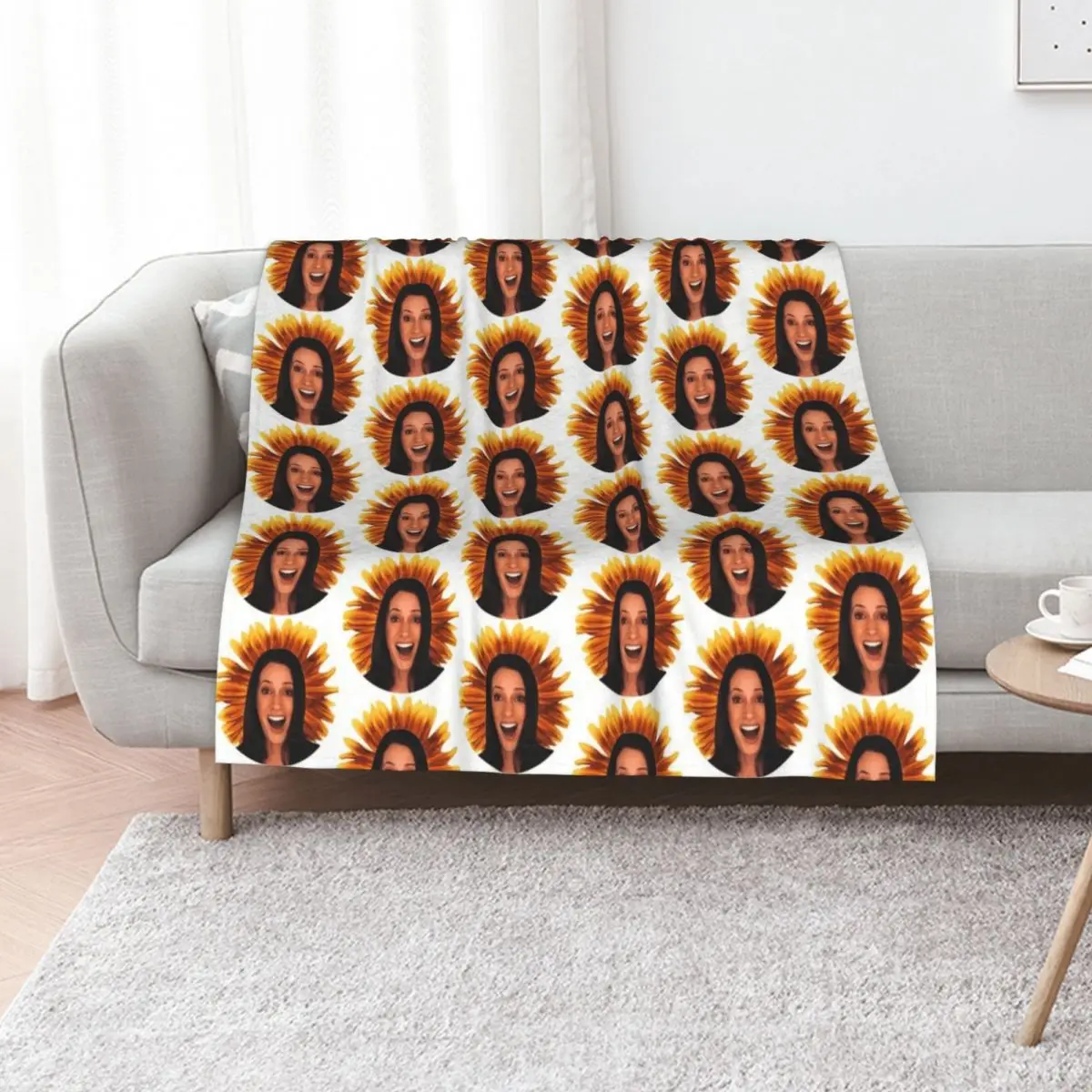 Sunshine Throw Blanket for winter sofa bed Cute heavy to sleep Personalized Gift Summer Beddings Blankets