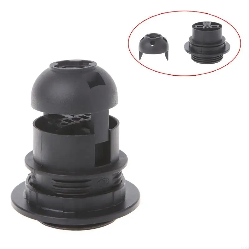 

C90A E27 Lamp Bulb Holder Edison Screw Socket White/Black Pendant Ceiling Light