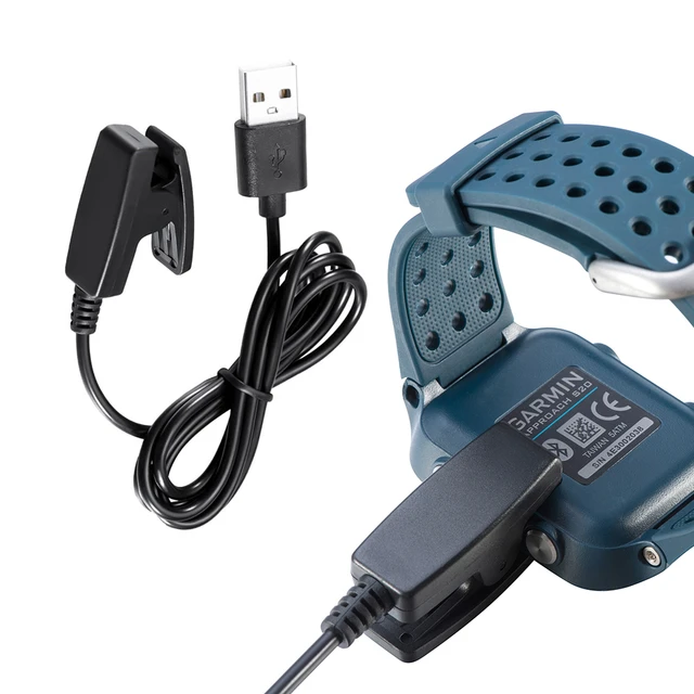 USB Charger for Garmin Lily 2 Smartwatch Charging Cord Forerunner 30 35 235 230 630 735 XT Cable Vivomove Trend HR Approach S20