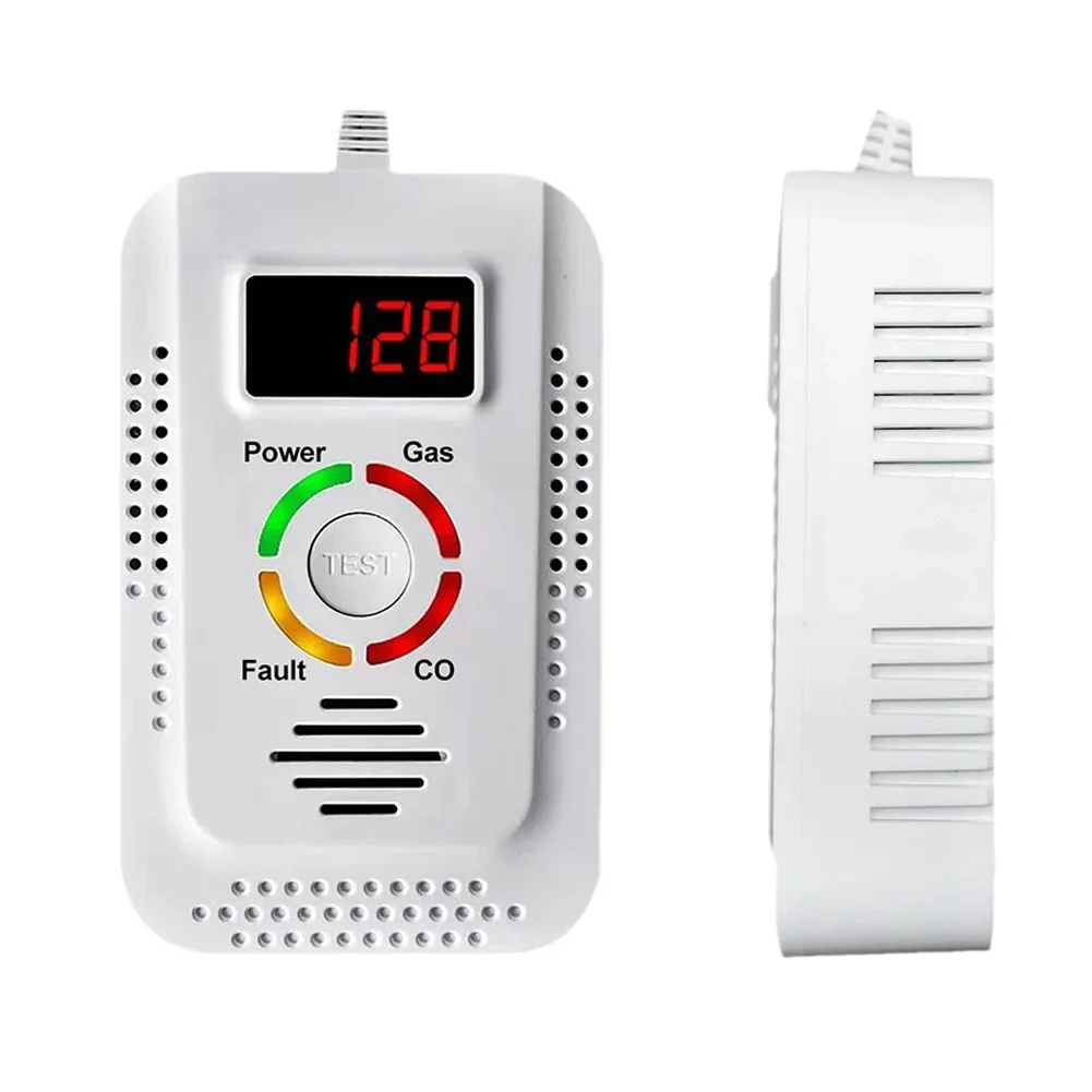 Natural Gas Carbon Monoxide Detector Combustible Gas Leak Detector CO Detector Monitor For Co Lpg Methane In Kitchen