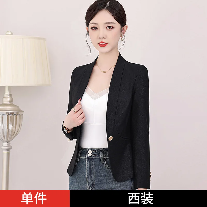 جديد أزياء أنيقة البدلة عارضة المرأة طويلة الأكمام المهنية السترة سترة رسمية Workwear8628