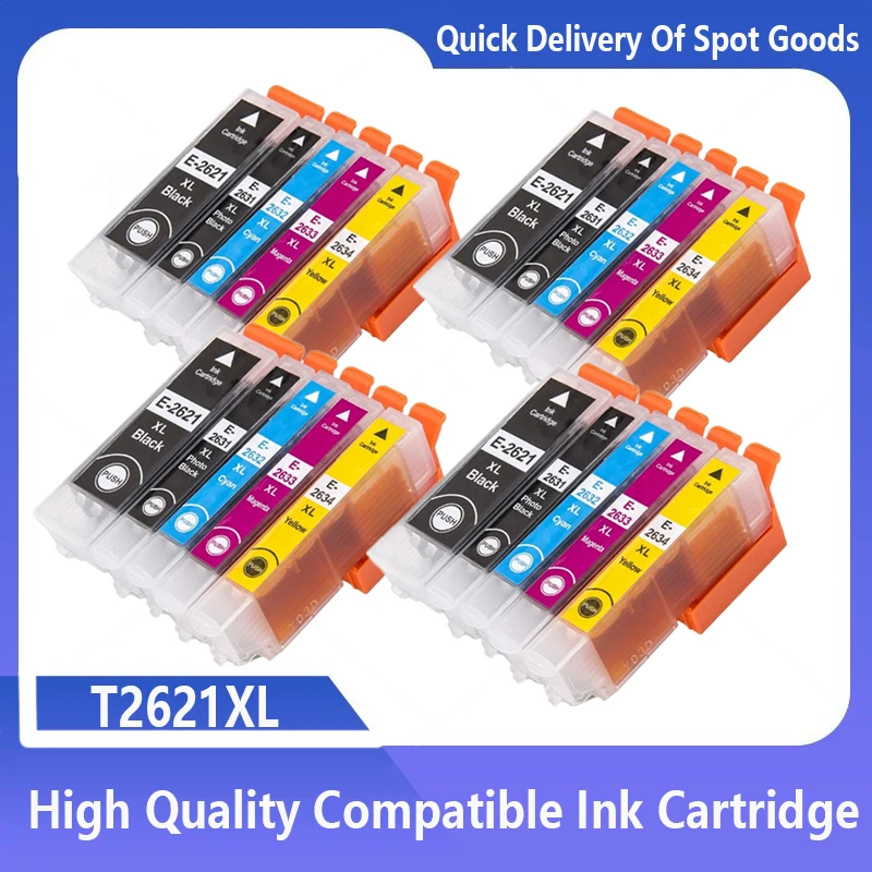 Compatible 26XL T2621 T2631 Ink Cartridge for Epson XP510 XP520 XP600 XP605 XP610 XP615 XP620 XP625 XP700 printer