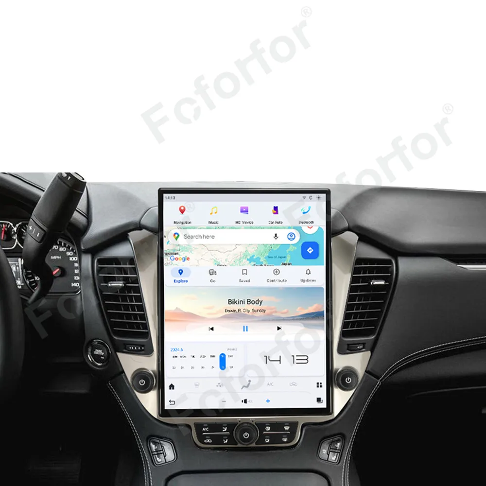 

Qualcomm Carplay 15.6" Screen Android 13 For GMC Yukon/Chevrolet Suburban/Tahoe 2014-2020 Car Radio Stereo GPS Multimedia Player