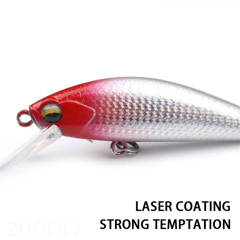 1 قطعة 6 سنتيمتر 11 جرام غرق أسماك الصيد إغراء طويل الصب المتذبذب cranbait الاصطناعي الطعم الثابت ل باس بايك سمك السلمون المرقط صيد السمك