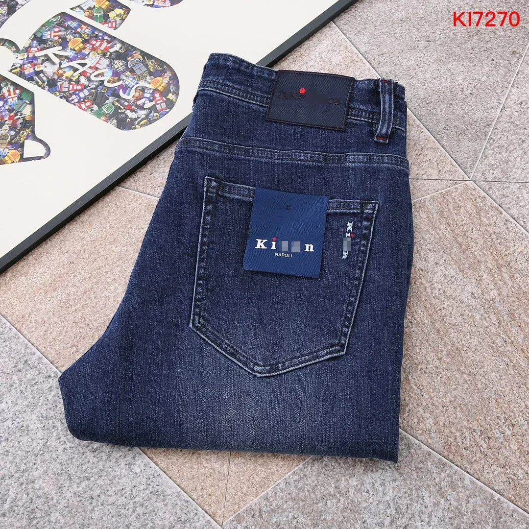 BILLIONAIRE OECHSLI Jeans Thick Cotton Men 2025 Autumn Winter new Straight Embroidery outdoors Business size 29-42 Pants