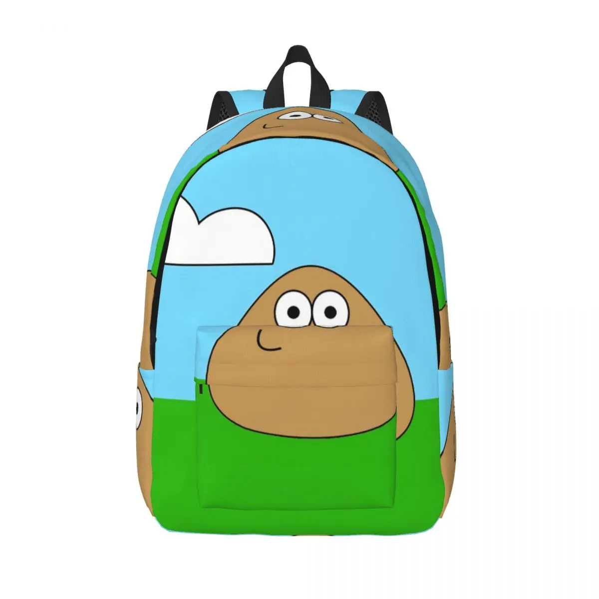 

My Pet Alien Pou Backpack for Preschool Kindergarten School Student Game Cartoon Bookbag Boy Girl Kids Canvas Daypack Travel