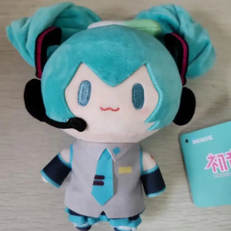 15Cm Anime Hatsune Miku Scallion Figure Kawaii Q Version Model Plush Toys Doll Ornaments Collection Model Ornament Toys Gifts