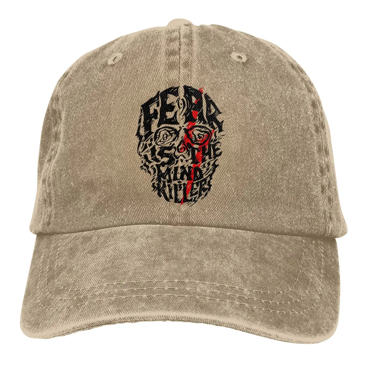 

Fear Is The Mind Killer The Baseball Cap Peaked capt Sport Unisex Outdoor Custom dune Frank Herbert TV mysterious Hats