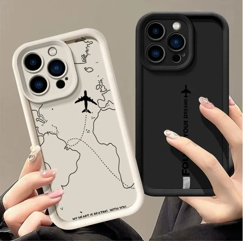 Travel-nspired Airplane Route Phone Case For Huawei Honor 200 Pro MAGIC 6 5 PRO 90 Lite X9 8X 10i 70 9X Nova 11 11i Casing Funda