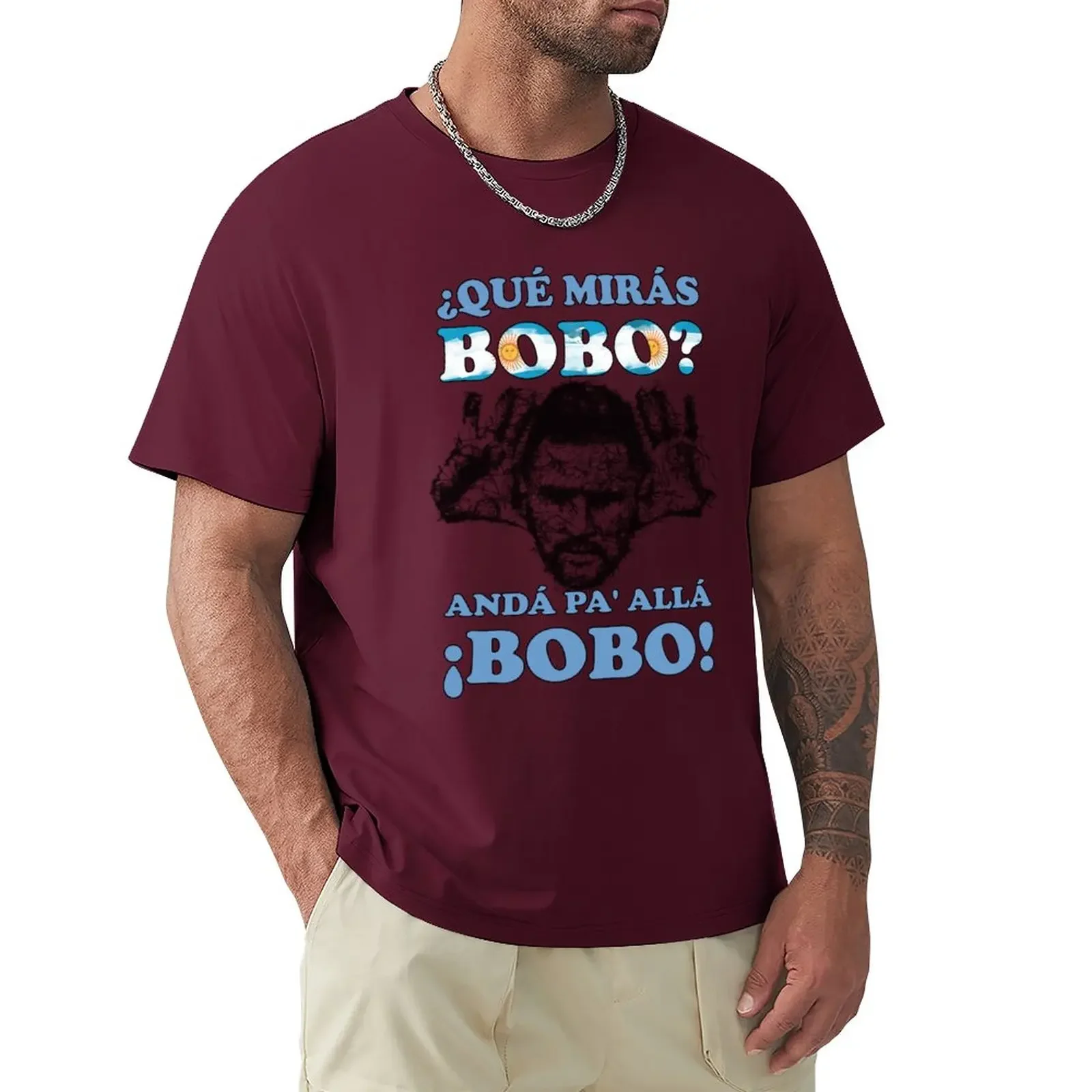 t shirt man Anime vintage clothes anime tshirts for men qué mirás bobo,andá pa' allá funny speech graphic t shirts harajuku