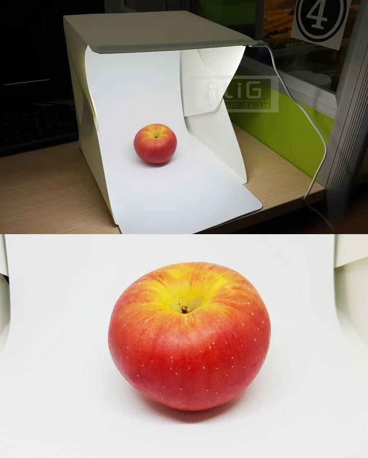 Обновленное крепление 23 см, мини-складная студийная диффузная софтбокс со светодиодной подсветкой, черный, белый, красный, зеленый фон, аксессуары для фотостудии