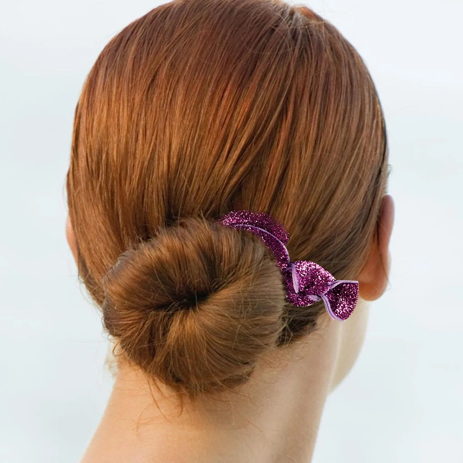 

18 Pcs Hair Ties Glitter Sparkly Stretchy Elastic Ribbon Creaseless Women Girls Ponytail Holders Soft No Damage Party Favors