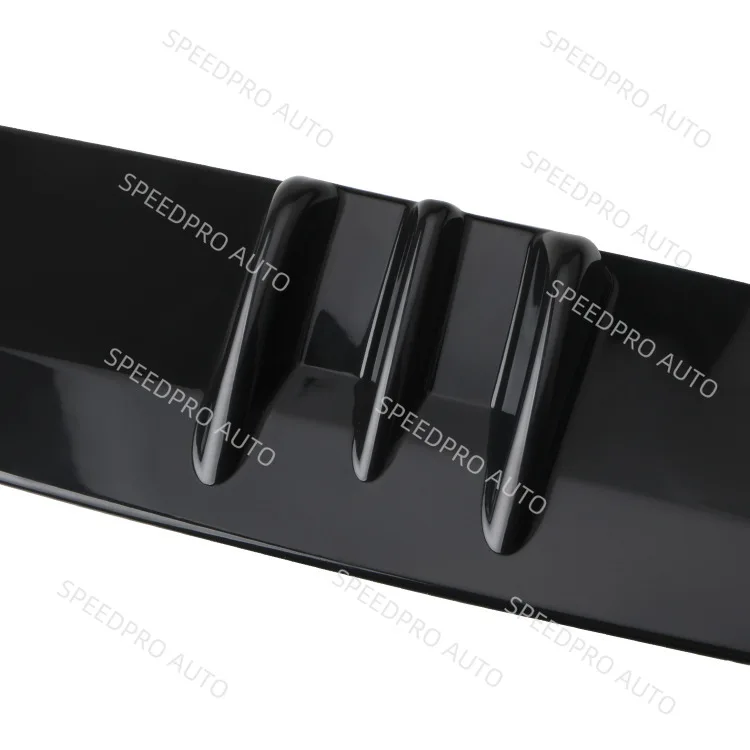 مانع صدمات خلفي للسيارة 33 بوصة لـ I-nfiniti G37 كوبيه 7 زعانف سبويلر شفة الفاصل الجسم اكسسوارات السيارات أسود #5