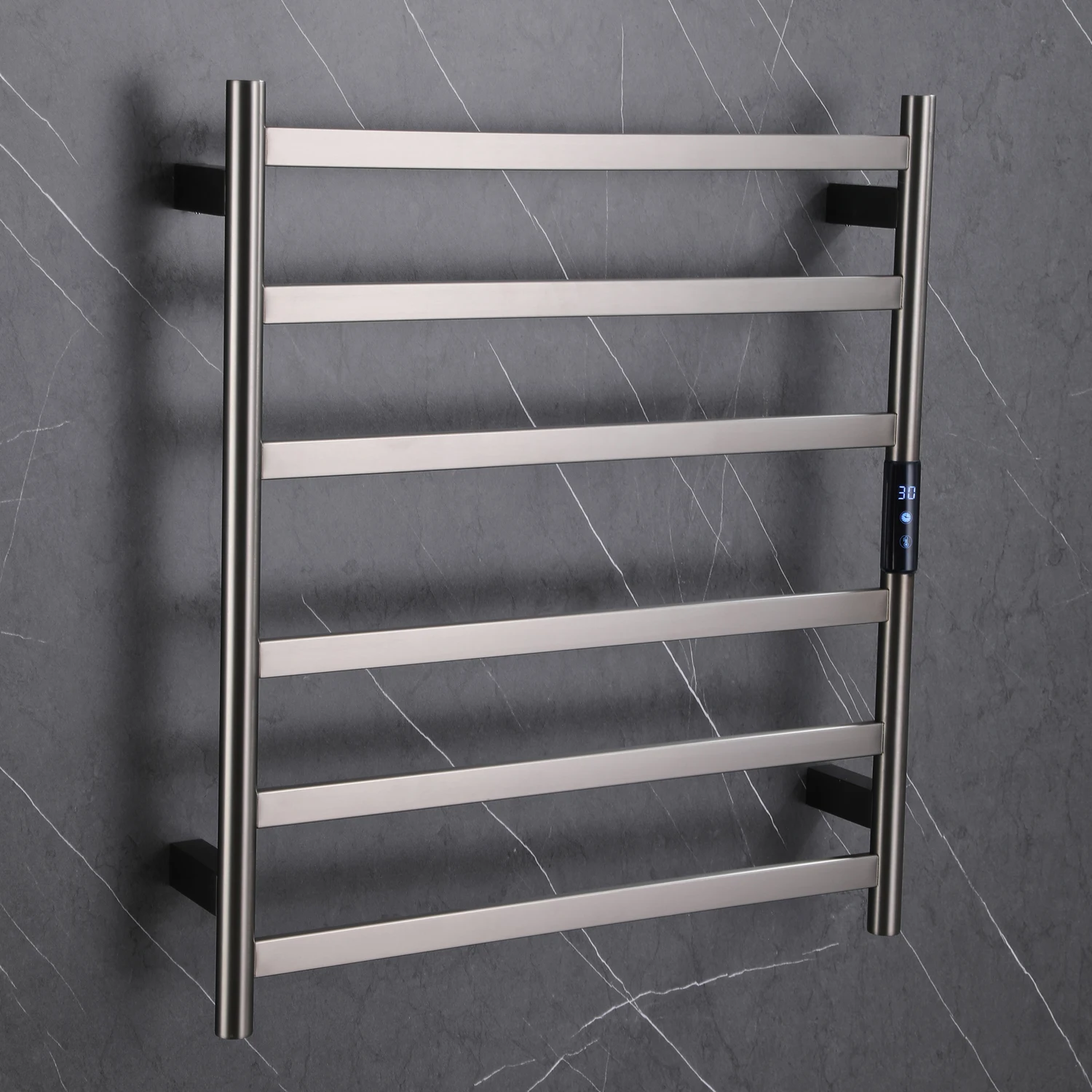 المهنية المنزل جدار جبل الحمام 6 أشرطة تسخين كهربائي قضيب تعليق المناشف الرف للفندق